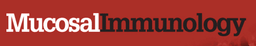 Cover of Mucosal Immunology, featuring study using the protocol.