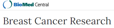 Cover of Breast Cancer Research, featuring study using the protocol.
