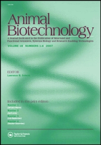 Cover of Animal Biotechnology, featuring study using the protocol.
