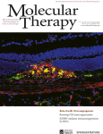 Cover of Molecular Therapy, featuring study using the protocol.