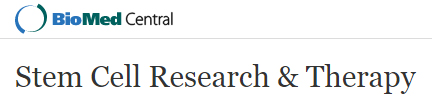 Cover of Stem Cell Research & Therapy, featuring study using the protocol.