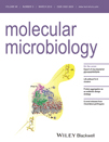 Cover of Molecular Microbiology, featuring study using the protocol.