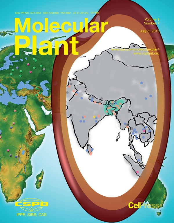 Cover of Molecular Plant, featuring study using the protocol.
