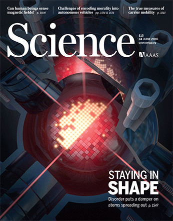 Cover of Science, featuring study using the protocol.
