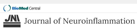 Cover of Journal of Neuroinflammation, featuring study using the protocol.