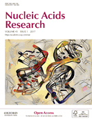 Cover of Nucleic Acids Research, featuring study using the protocol.