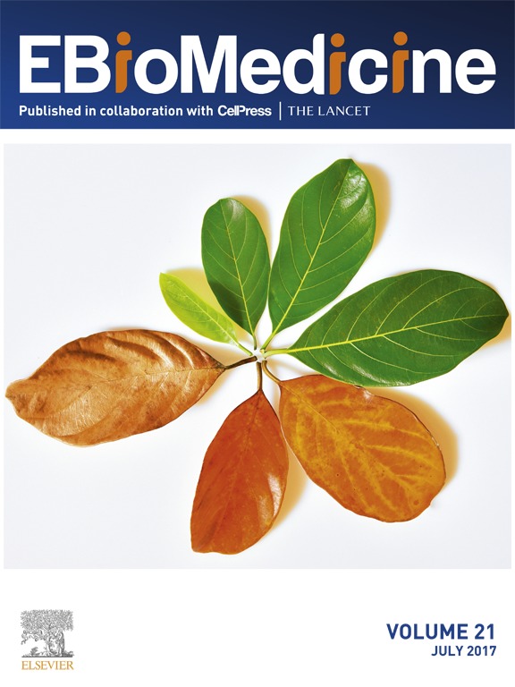 Cover of EBioMedicine, featuring study using the protocol.