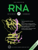 Cover of RNA, featuring study using the protocol.