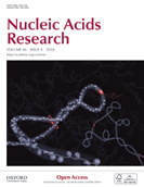 Cover of Nucleic Acids Research, featuring study using the protocol.