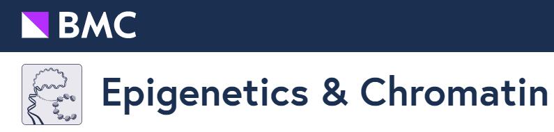 Cover of Epigenetics & Chromatin, featuring study using the protocol.