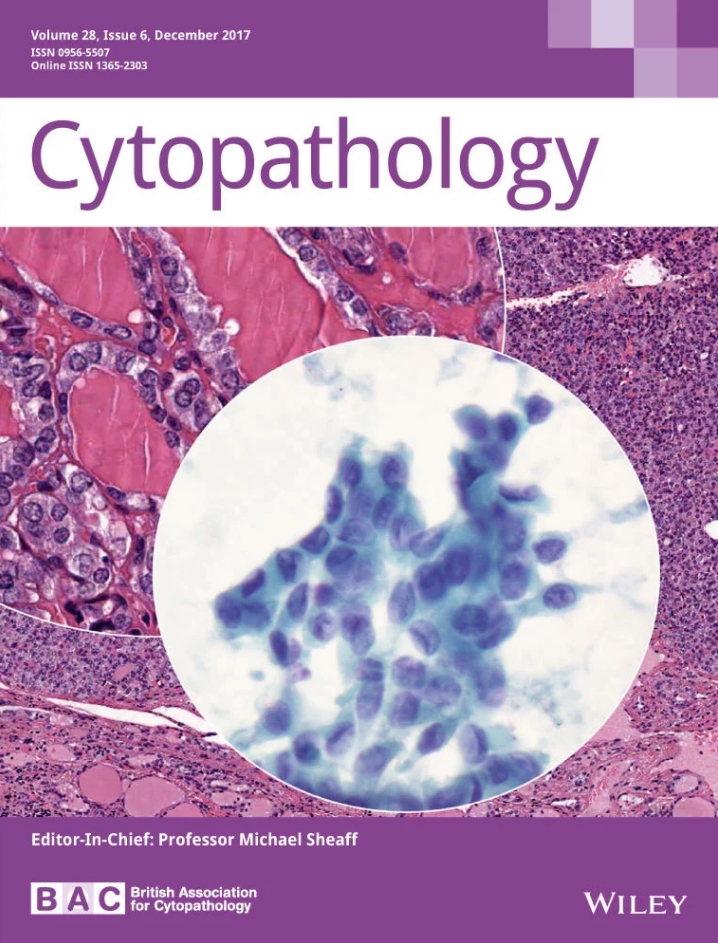 Cover of Cytopathology, featuring study using the protocol.