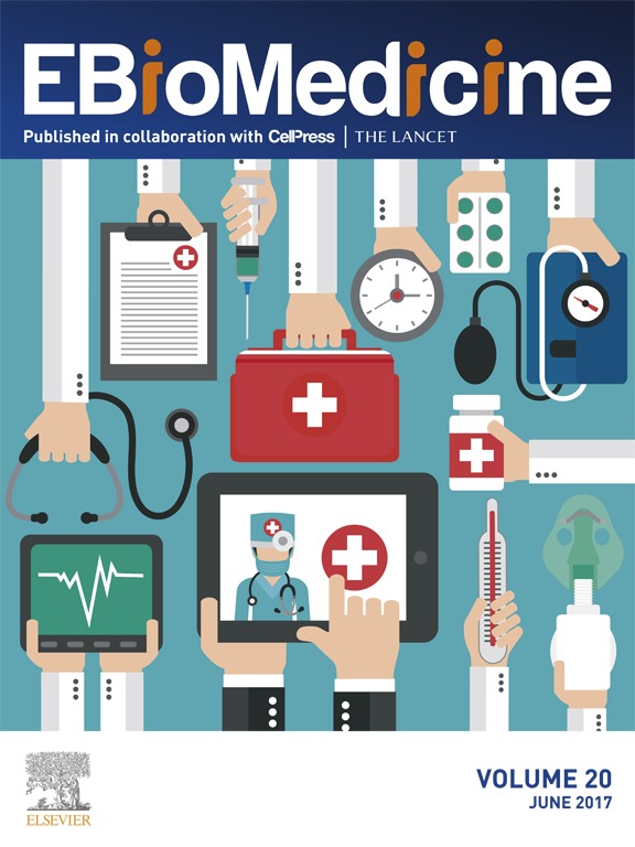 Cover of EBioMedicine, featuring study using the protocol.