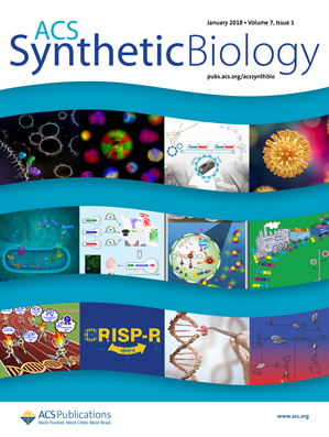 Cover of ACS Synthetic Biology, featuring study using the protocol.