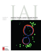 Cover of Infection and Immunity, featuring study using the protocol.