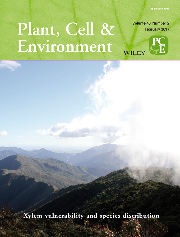 Cover of Plant, Cell & Environment, featuring study using the protocol.