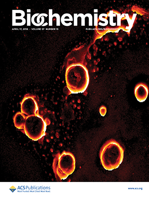 Cover of Biochemistry, featuring study using the protocol.