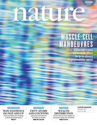 Cover of Nature, featuring study using the protocol.