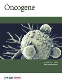 Cover of Oncogene, featuring study using the protocol.
