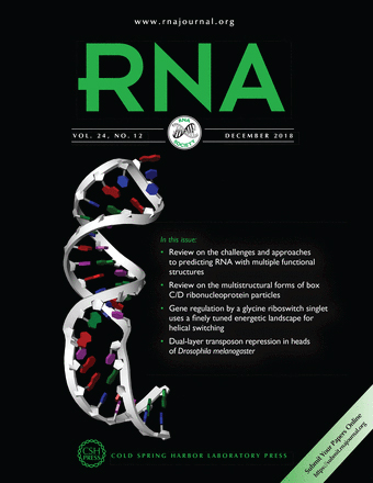 Cover of RNA, featuring study using the protocol.