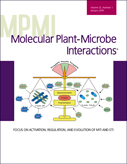 Cover of Molecular Plant Microbe Interactions, featuring study using the protocol.