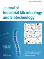 Cover of Journal of Industrial Microbiology & Biotechnology, featuring study using the protocol.