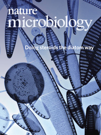 Cover of Nature Microbiology, featuring study using the protocol.