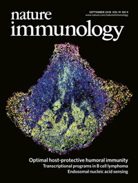 Cover of Nature Immunology, featuring study using the protocol.