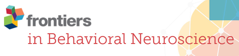Cover of Frontiers in Behavioral Neuroscience, featuring study using the protocol.