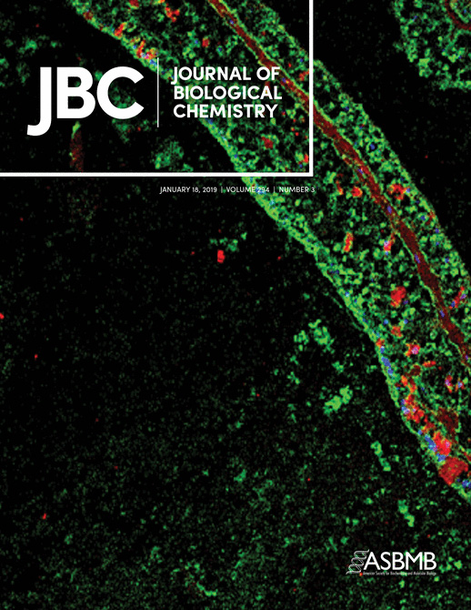 Cover of The Journal of Biological Chemistry, featuring study using the protocol.