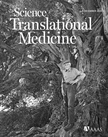 Cover of Science Translational Medicine, featuring study using the protocol.