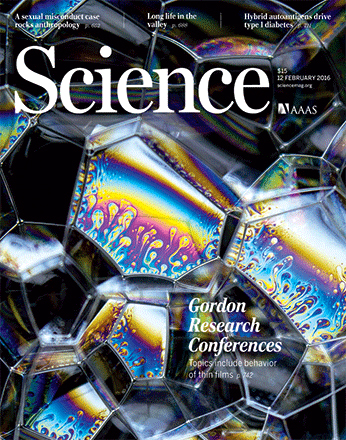 Cover of Science, featuring study using the protocol.