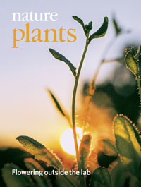 Cover of Nature Plants, featuring study using the protocol.