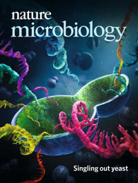 Cover of Nature Microbiology, featuring study using the protocol.
