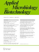Cover of Applied Microbiology and Biotechnology, featuring study using the protocol.