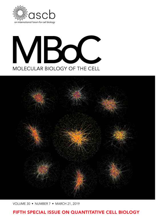 Cover of Molecular Biology of the Cell, featuring study using the protocol.