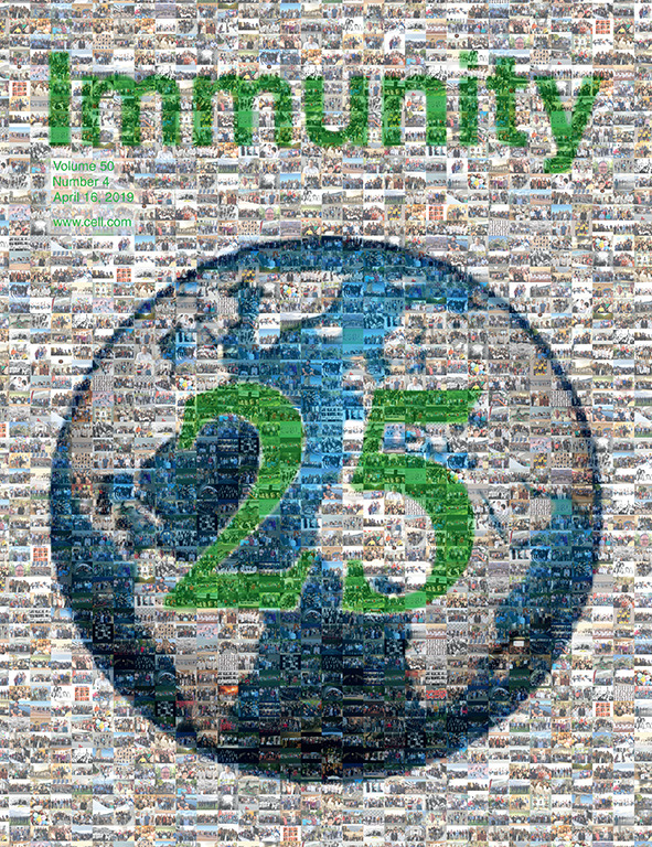 Cover of Immunity, featuring study using the protocol.