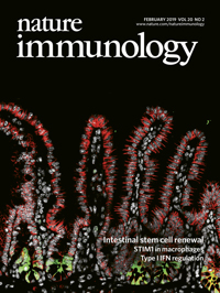 Cover of Nature Immunology, featuring study using the protocol.