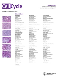 Cover of Cell Cycle, featuring study using the protocol.