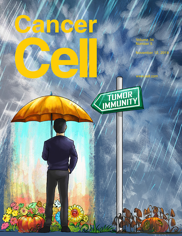 Cover of Cancer Cell, featuring study using the protocol.