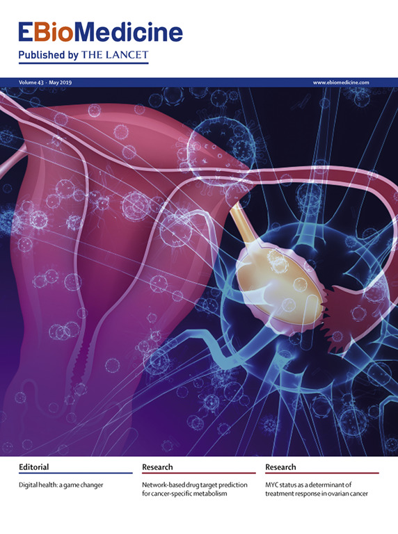 Cover of EBioMedicine, featuring study using the protocol.