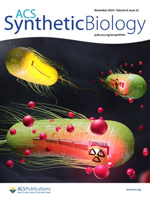 Cover of ACS Synthetic Biology, featuring study using the protocol.