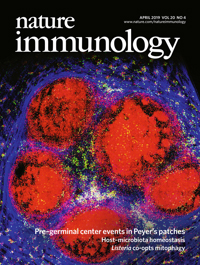 Cover of Nature Immunology, featuring study using the protocol.