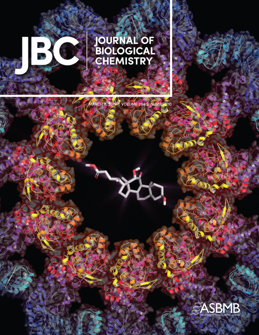 Cover of The Journal of Biological Chemistry, featuring study using the protocol.