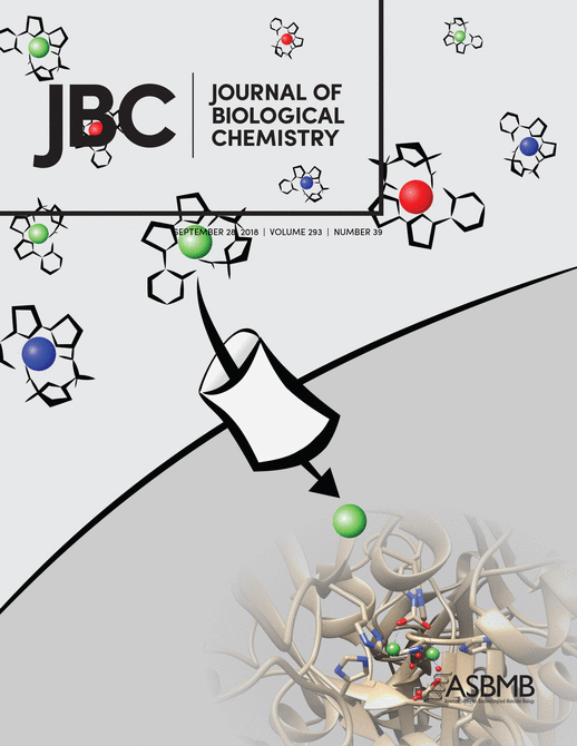 Cover of The Journal of Biological Chemistry, featuring study using the protocol.