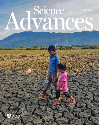 Cover of Science Advances, featuring study using the protocol.