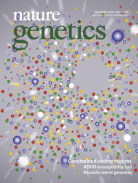 Cover of Nature Genetics, featuring study using the protocol.