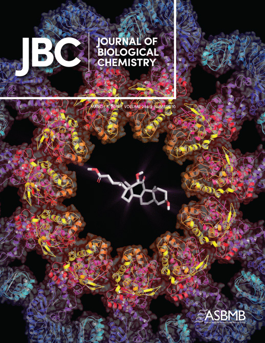 Cover of The Journal of Biological Chemistry, featuring study using the protocol.