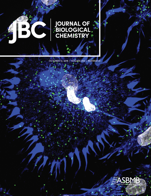 Cover of The Journal of Biological Chemistry, featuring study using the protocol.