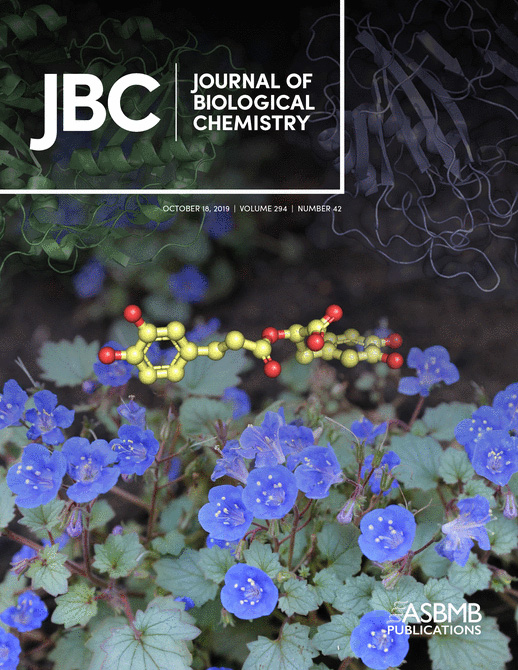 Cover of The Journal of Biological Chemistry, featuring study using the protocol.