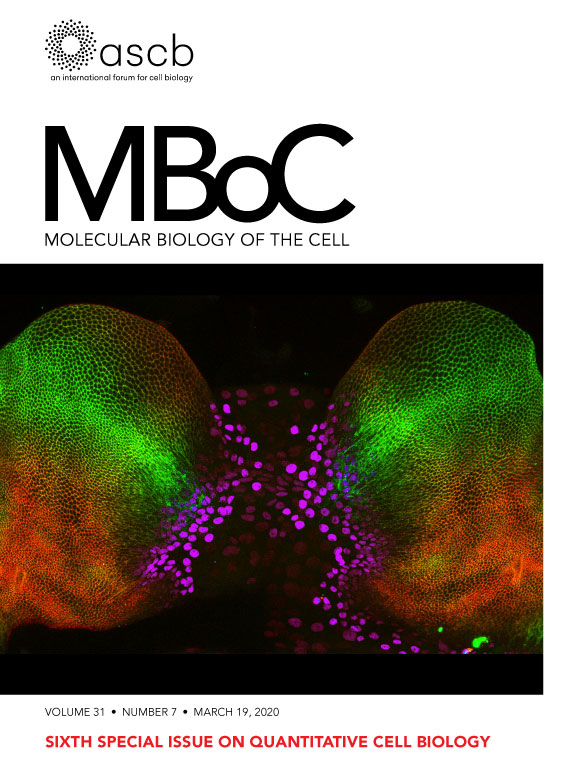 Cover of Molecular Biology of the Cell, featuring study using the protocol.